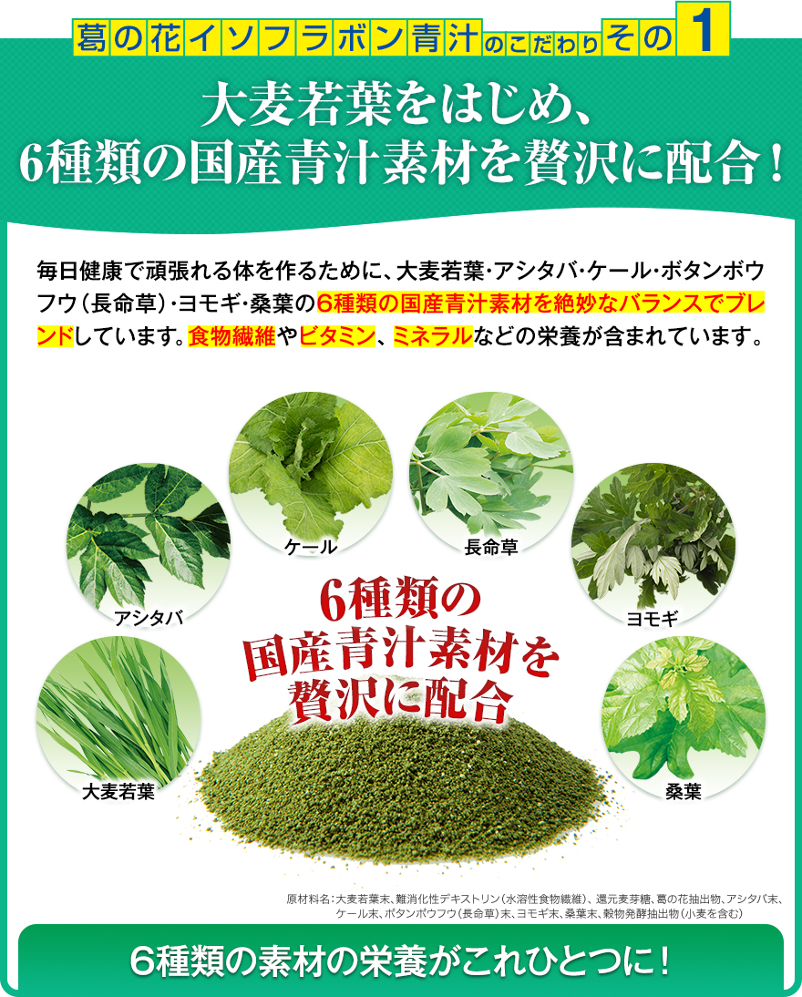 本気のダイエットを助ける「葛の花イソフラボン」配合！