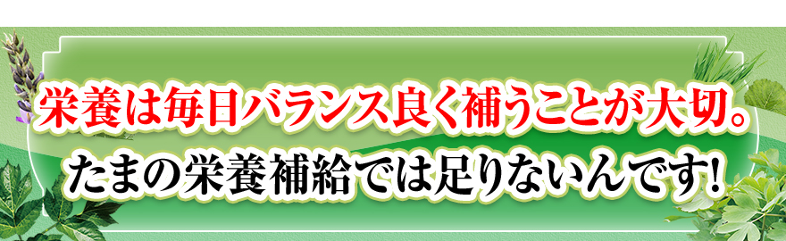 安易な置き換え商品、すっきりサプリはNG!それはただ栄養不足になっているだけです！